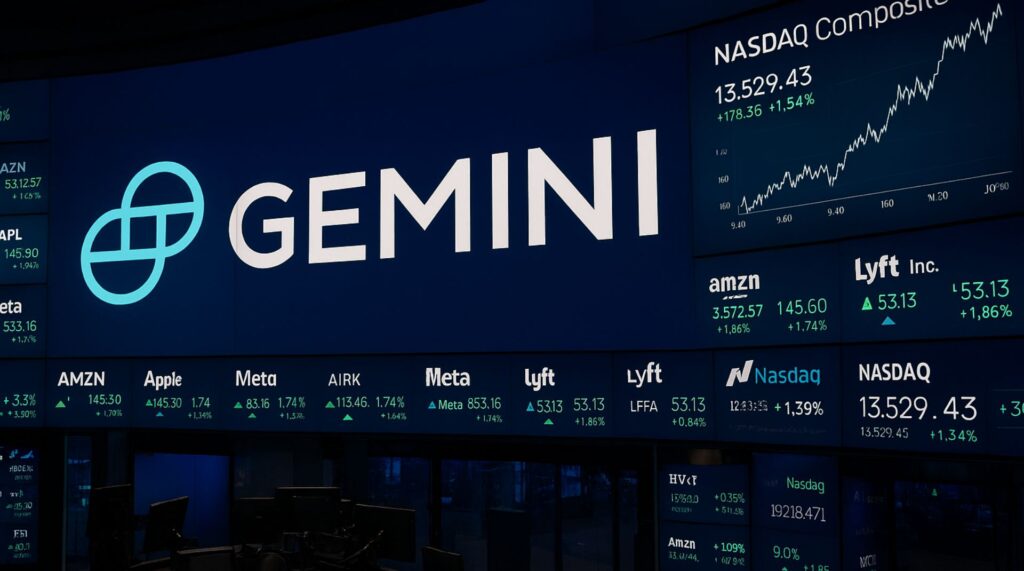 Gemini debuta en Nasdaq con alza del 32,2 % y valoración de $4.400 millones