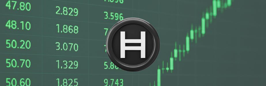HBAR sube 3% tras pico de volumen: señales técnicas apuntan a un posible breakout