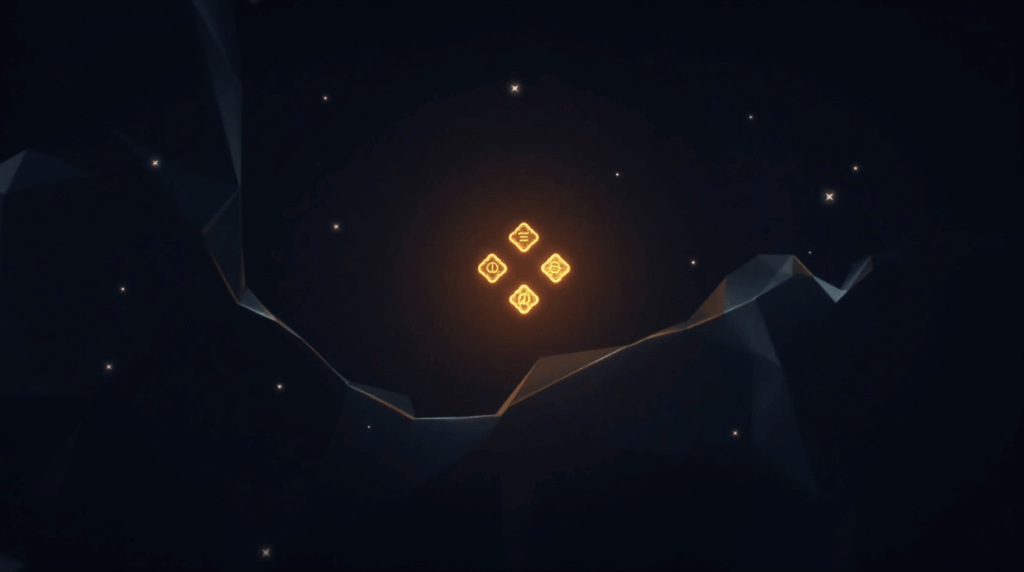 Escena fotorealista de dos paneles: Aster cerca de Binance Chain brilla, Hyperliquid en sombra, gráficos perp al alza.