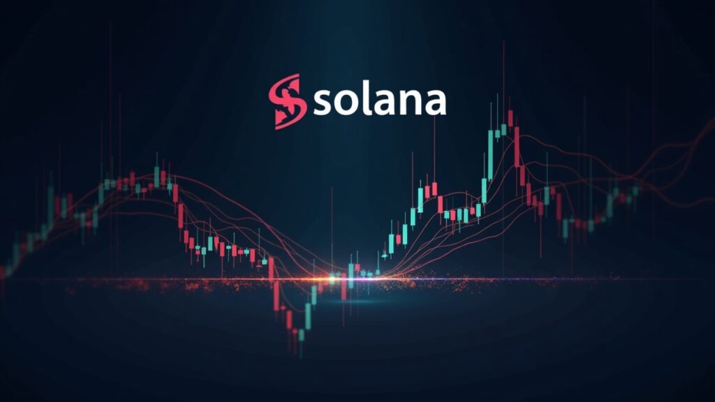 Gráfico de Solana con doble suelo, posible barrida a 140–142 y resistencia 180–192, tono informativo