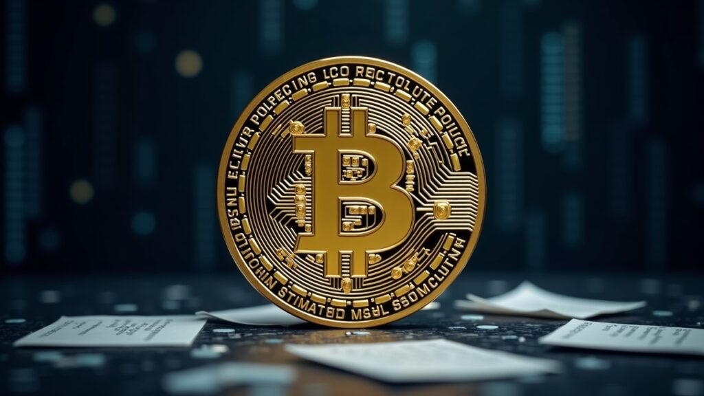 Computadoras cuánticas no romperán el código de Bitcoin, romperán su política Logo de Bitcoin frente a una computadora cuántica, con papeles de política y una cadena fracturada, simbolizando migración cuántica y gobernanza.