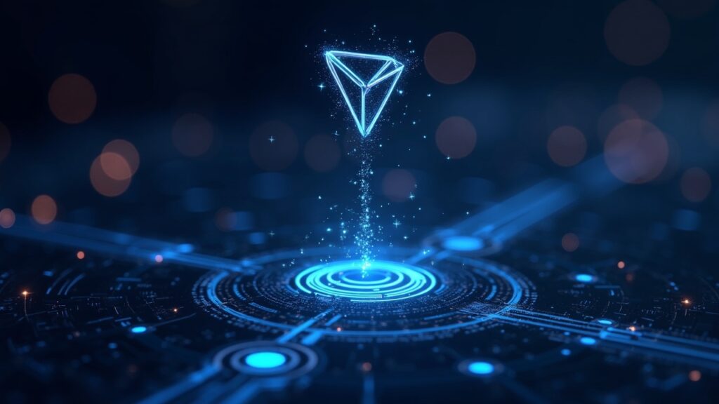 THORWallet agrega swaps cruzados de TRON impulsados por THORChain y NEAR Intents Encabezado fotorrealista de redacción cripto que muestra swaps cruzados de TRON (TRX/USDT) a BTC/ETH/SOL a través de THORChain y NEAR Intents