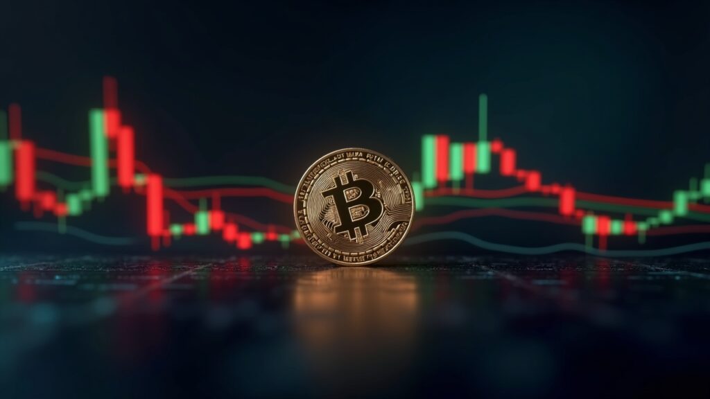 BONK extiende la caída tras rechazos en resistencia y se aproxima al soporte intradiario Moneda BONK fotorrealista centrada sobre un gráfico de trading con una banda de resistencia roja y una línea de soporte verde.