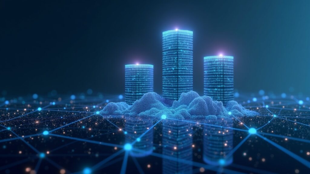 21Shares Pronostica Colapso Masivo de Redes Mientras Base y Arbitrum Dominan Ethereum Encabezado fotorrealista con tres torres L2—Base, Arbitrum, Optimism—elevándose sobre una densa red de liquidez.