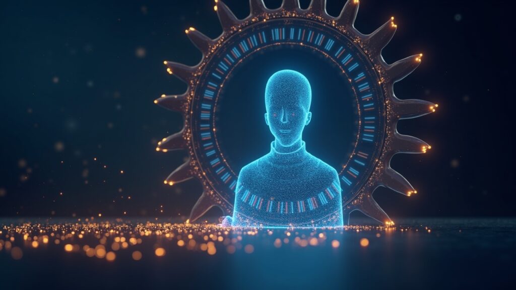 Figure Technology presenta una “segunda OPI” para emitir y negociar acciones tokenizadas en Solana Avatar de inversor frente a una malla similar a Solana; acciones tokenizadas fluyen desde una cartera transparente, simbolizando el capital en cadena