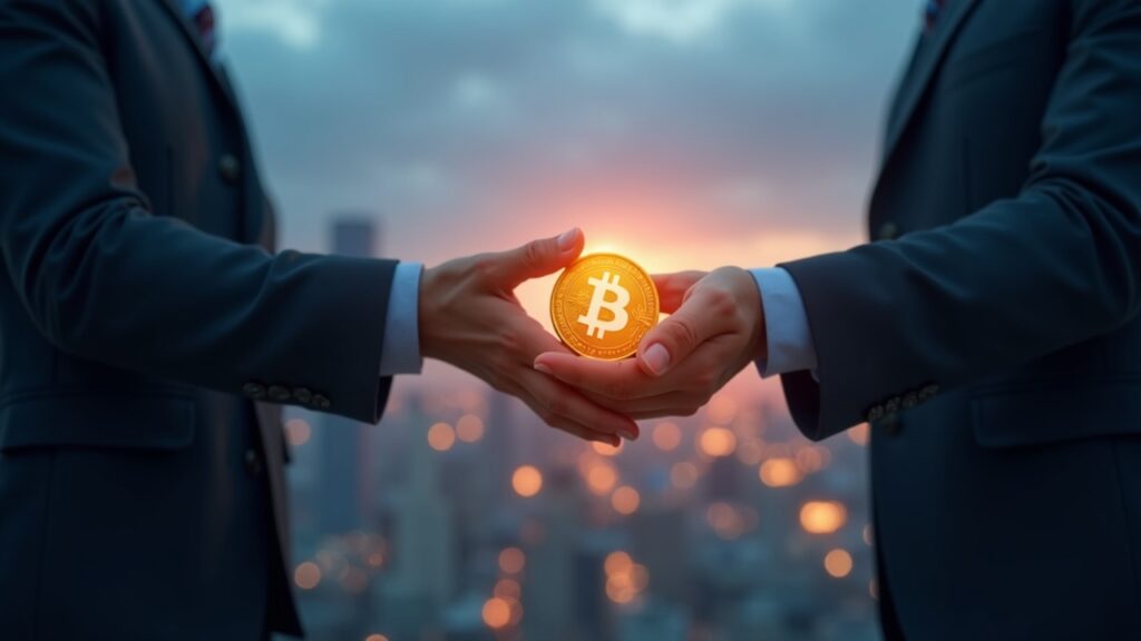 Entrega fotorrealista de Lens a Mask Network; un token se transforma sobre un horizonte futurista, señalando el crecimiento de DeFi y RWAs.