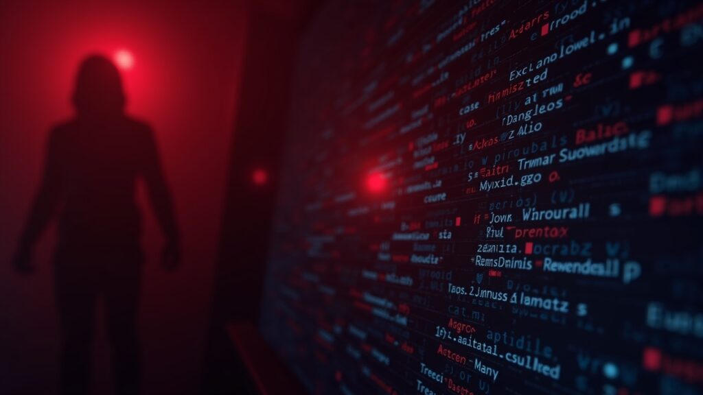 Ethereum registra pérdidas de 62 millones por ataques de address poisoning tras actualización Fusaka Acercamiento fotorrealista de una cartera cripto: direcciones de dusting formando una trampa, silueta del atacante, brillo de alerta rojo.