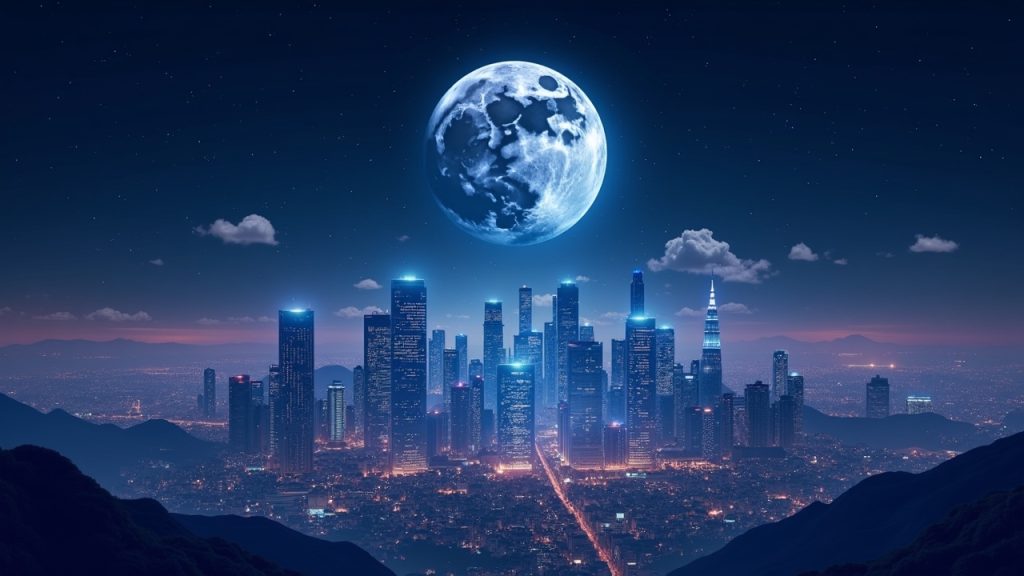 BYDFi patrocinará Solana Accelerate APAC: ¿Qué significa esto para la red Solana? Cabecera fotorrealista con un trader frente a un panel de MoonX, cintas de Solana sobre un skyline de APAC y una pancarta de BYDFi.