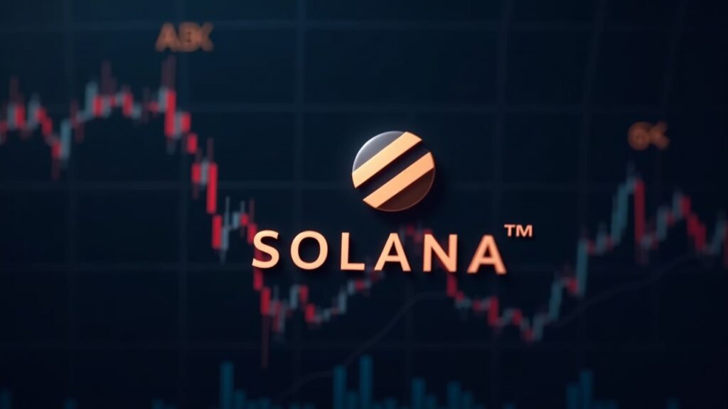 Solana defiende soporte clave de 100 dólares mientras indicadores técnicos sugieren inminente rebote alcista Logotipo de Solana sobre un gráfico de precios que muestra el RSI sobrevendido cerca de $100, con métricas on‑chain tenues en un fondo de estilo sala de redacción.