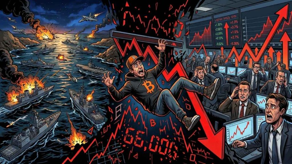 Bitcoin cae bajo 66.000 dólares mientras el petróleo dispara riesgo de inflación estadounidense Bitcoin cae bajo 66.000 dólares