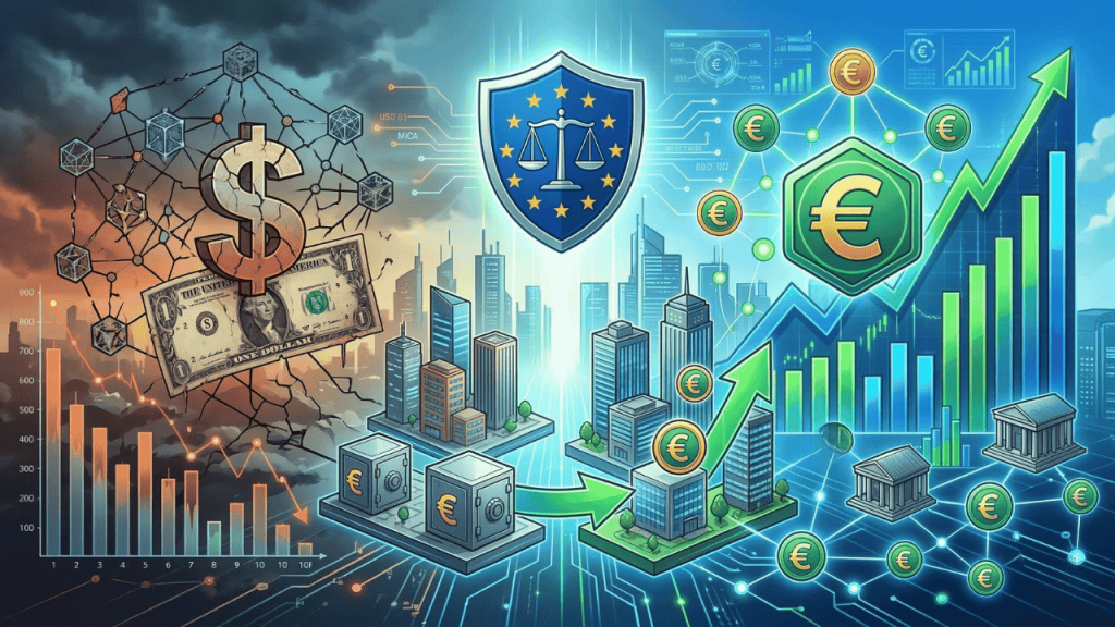 ¿Pueden las euro stablecoins fracturar el monopolio del dólar digital? Stablecoins euro vs dólar 2026
