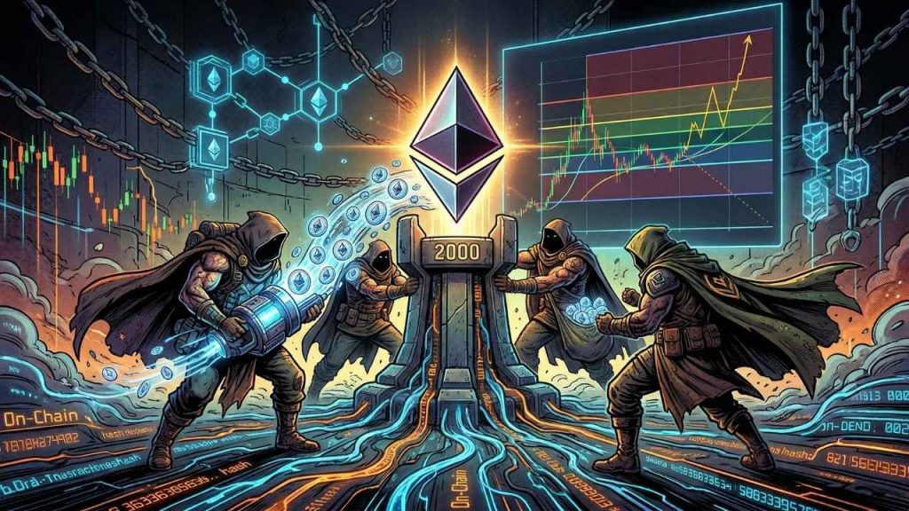 Ethereum mantiene los 2.000 dólares tras compras masivas de ballenas por 765 millones precio de ethereum