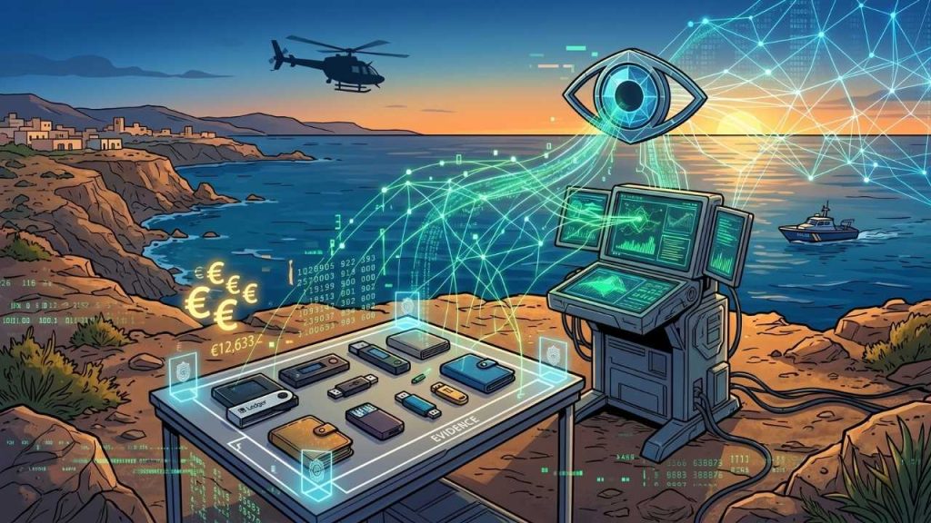 Policía española incauta billeteras frías con 400.000 euros tras desmantelar red de piratería billeteras frías