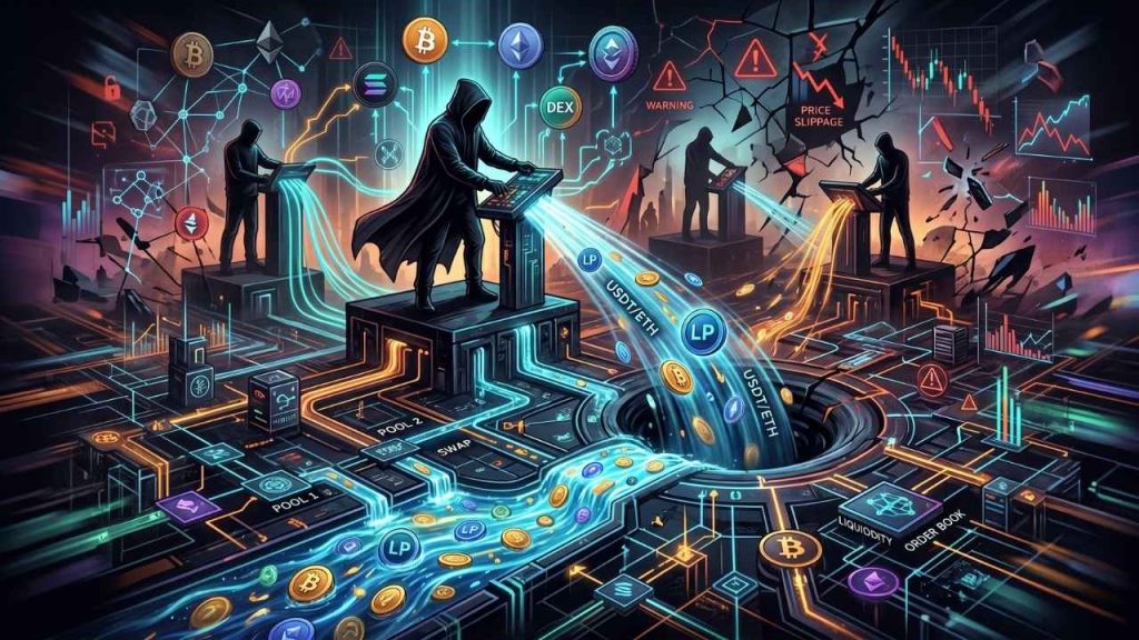 La manipulación de liquidez en DEXs: ¿un problema estructural? manipulación de liquidez en DEXs