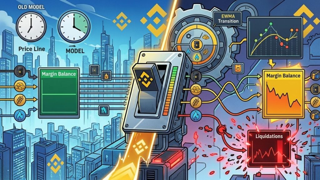 Binance implementa modelo EWMA en futuros TradFi de materias primas desde el 8 de mayo Binance TradFi