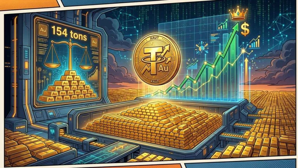 Tether Gold alcanza $3.3 mil millones en capitalización con reservas de 154 toneladas de oro Tether Gold market cap