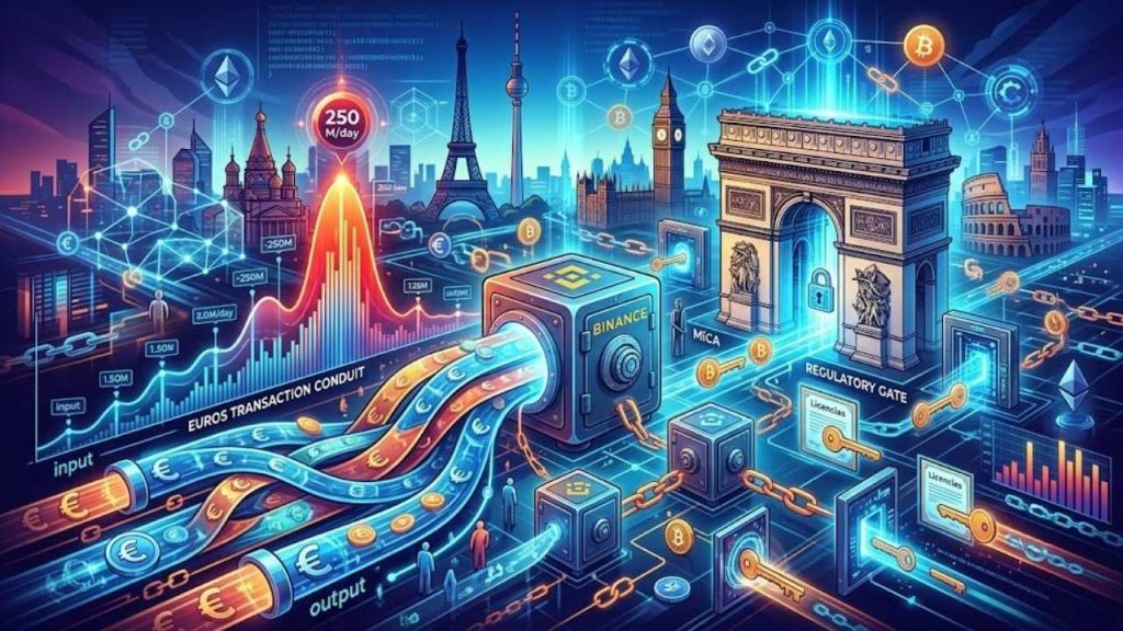 Binance retiene 18.5% del mercado de euros bajo presión regulatoria de MiCA Binance MiCA