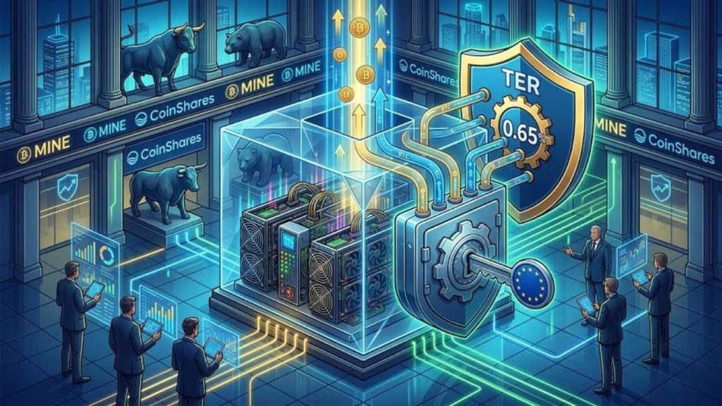 CoinShares lanza ETF de minería Bitcoin en Europa cotizado en Deutsche Börse CoinShares Bitcoin mining ETF