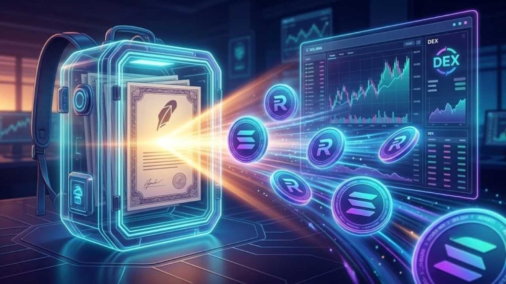Robinhood en Solana cotiza con token HOOD y expande mercado de 1.850 millones Robinhood en Solana