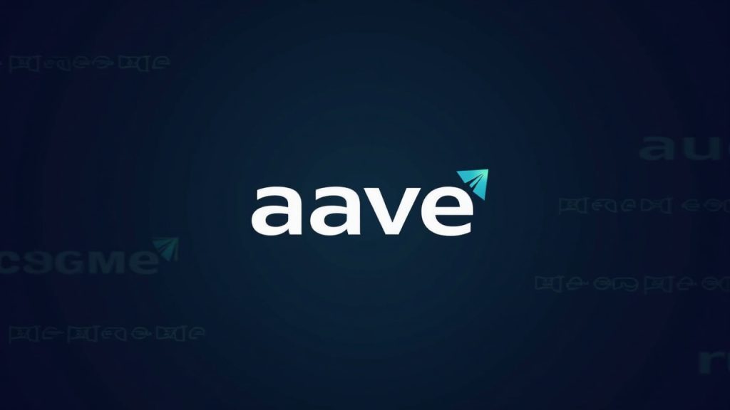 Aave avanza para salir de seis mercados blockchain V3 y retirar reservas de bajo uso Logotipo de Aave centrado sobre un fondo multicadena que se desvanece con iconos de cadenas que se reducen y un audaz escudo de riesgo