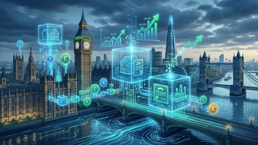 La tokenización institucional del Reino Unido inyectará 44.000 millones para dominar el mercado tokenización institucional Reino Unido