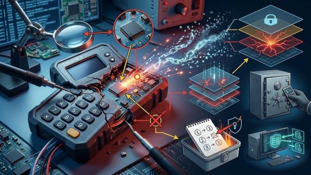 El mito del ‘cold storage’ invulnerable: lecciones del exploit de Coldcard exploit de Coldcard