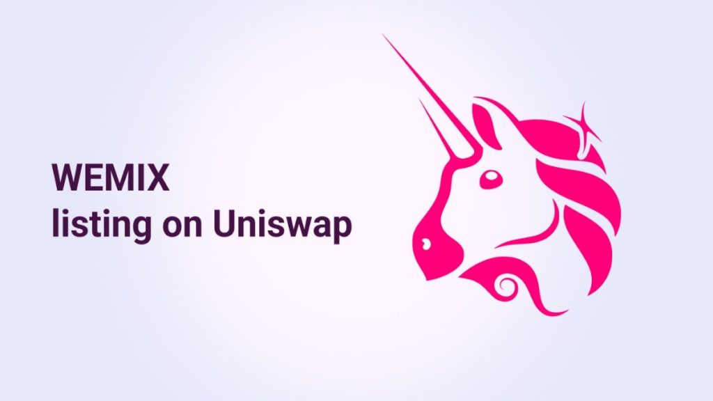 WEMIX announce it will be a liquidity provider on Uniswap