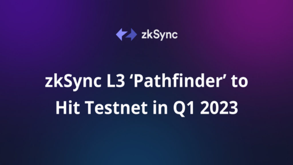 Layer 3 Prototype of the Zksync Ethereum Scaling Protocol Is Scheduled For Testing In 2023