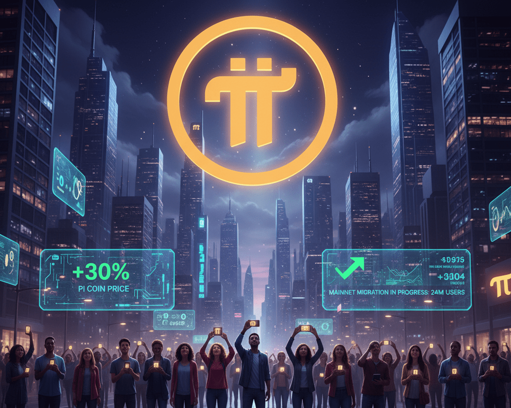Pi Coin Records a 30% Weekly Rise Amid the Mainnet Migration Pi Coin price increase mainnet migration