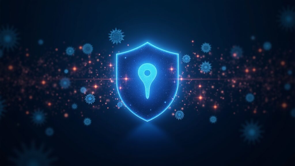 1inch and Innerworks switch on an AI guard to stop blockchain thieves before attacks spread Photorealistic DeFi scene with an AI shield over a live liquidity graph, symbolizing proactive on-chain defense.