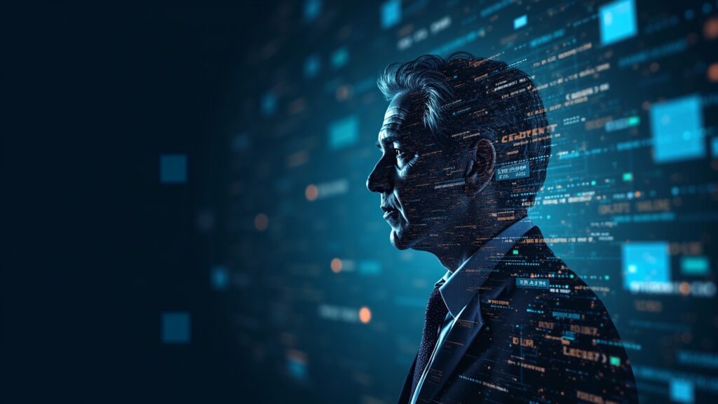 BNY Mellon and Securitize launch tokenized credit fund targeting AAA-Rated CLOs Silhouette of a central banker with blockchain tokens over a digital grid, tokenized funds.