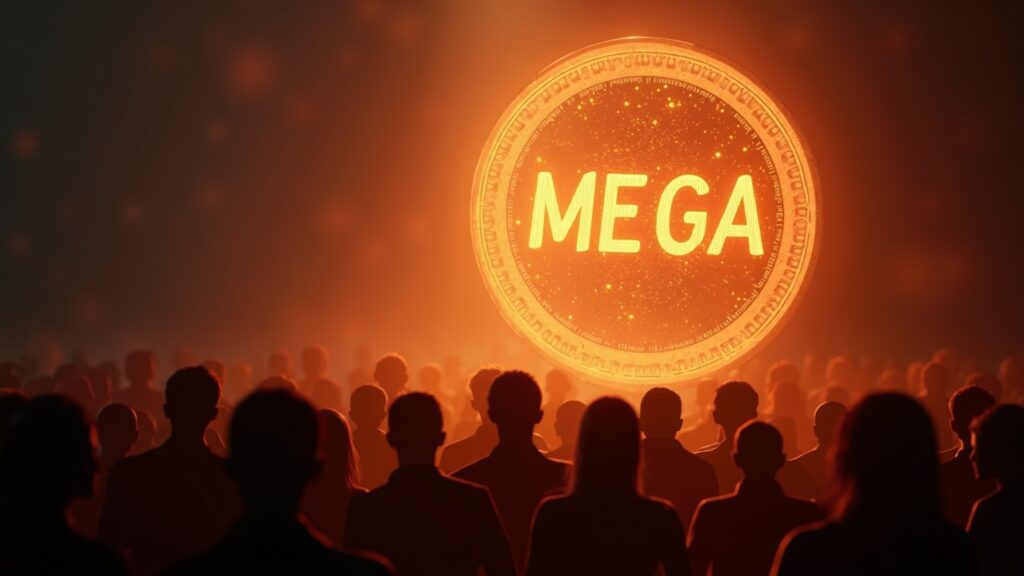MegaETH’s MEGA Token Sale Raises $1.18 Billion Amid Serious Manipulation Concerns Giant MEGA token shines over a diverse crowd; a shadow suggests Sybil identities and raises concerns about decentralization.