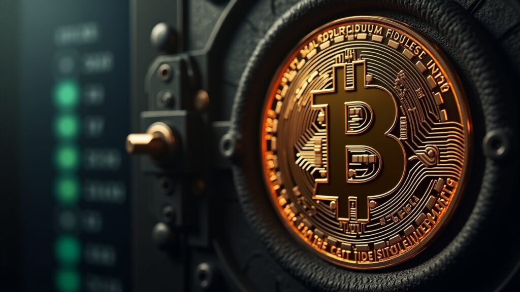 Michael Saylor’s Strategy moves $2.45 Billion in Bitcoin to new wallets after strong earnings Close-up of a vault with BTC flowing to new addresses, symbolizing uncertainty over liquidation or restructuring.