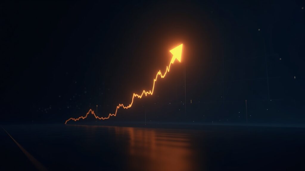 Stellar XLM holds at $0.2975 while low volume clouds rebound prospects Photorealistic glowing Stellar Lumens logo above a rising price line in a dark high-tech trading room.