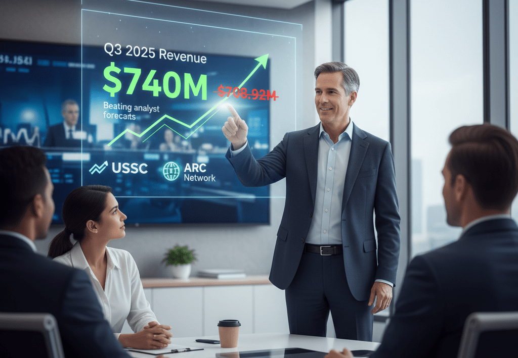 USDC Issuer Circle Beats Forecasts with $740 Million in Q3 2025 Revenue Circle Q3 2025 revenue