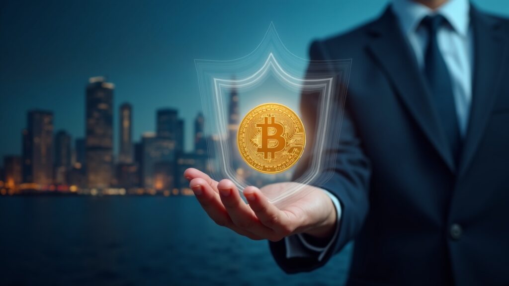 Bank of England proposes controversial £20,000 limit on stablecoin holdings in the UK Central regulator holds a glowing pound stablecoin inside a glass shield, with the BoE skyline in the background.