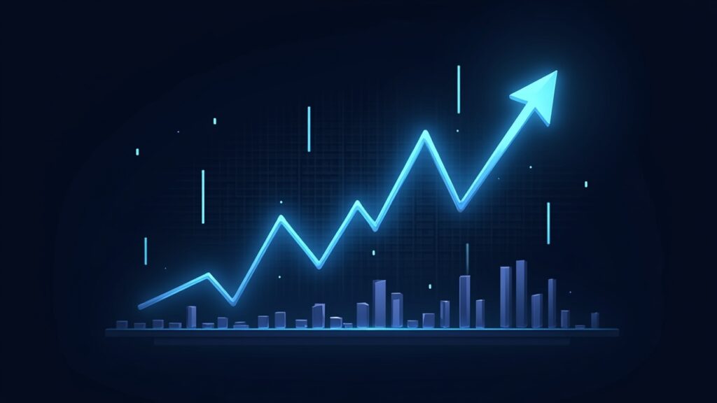 ICP surpasses key technical hurdle as breakout volume confirms bullish momentum ICP logo breaking a descending trendline, with rising volume and real-time on-chain data.