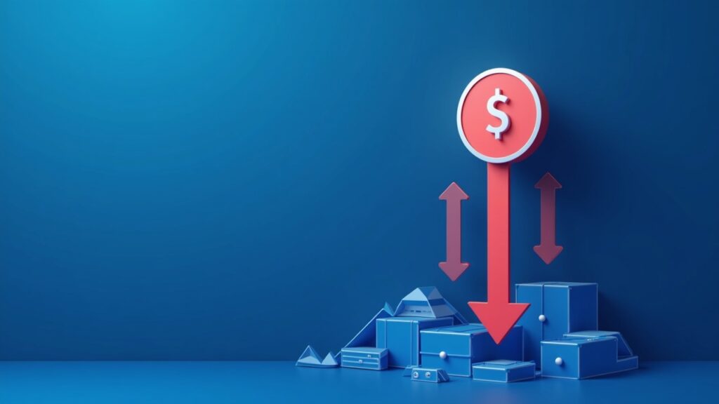 Header: Pump.fun icon in the center, red downward arrow and flows of USDC toward regulated exchanges, blue background.