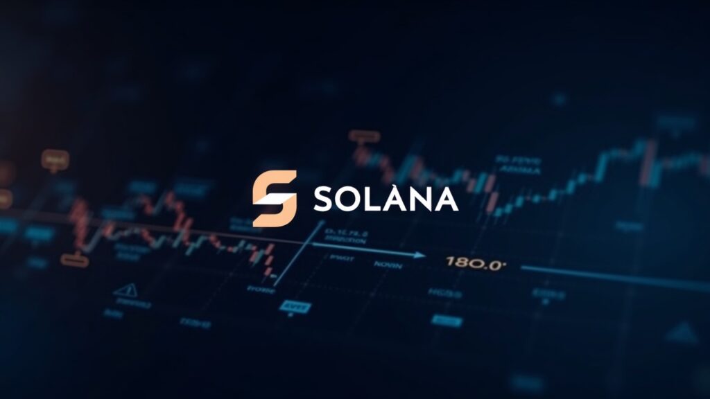 Solana price recovery loses momentum as bearish signals strengthen Solana on price chart with resistance at 180 and bearish arrows, newsroom style.