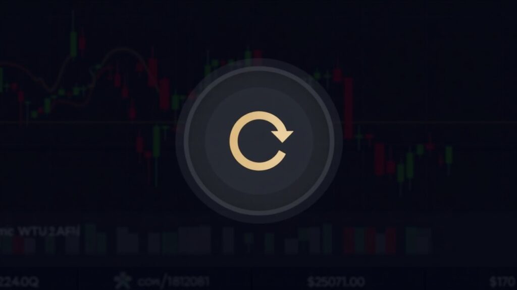 Toncoin drops 2.4% after rebound amid selling pressure and liquidity risks Toncoin logo on dark graph with red arrow and Nasdaq, liquidity bars pointing to selling pressure.