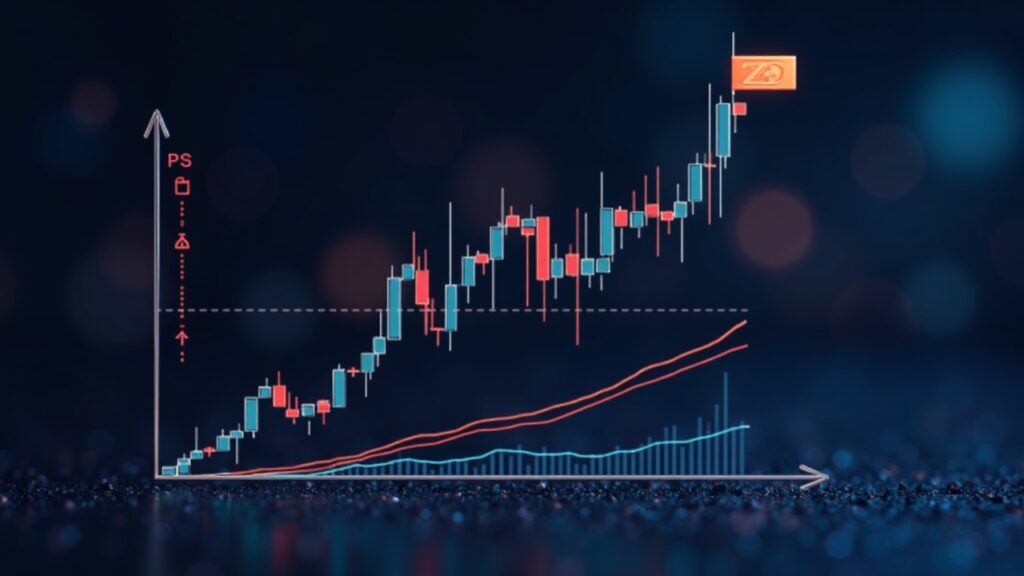 Zcash chart with bullish continuation patterns (flags and inverted head-and-shoulders) breaking resistance.