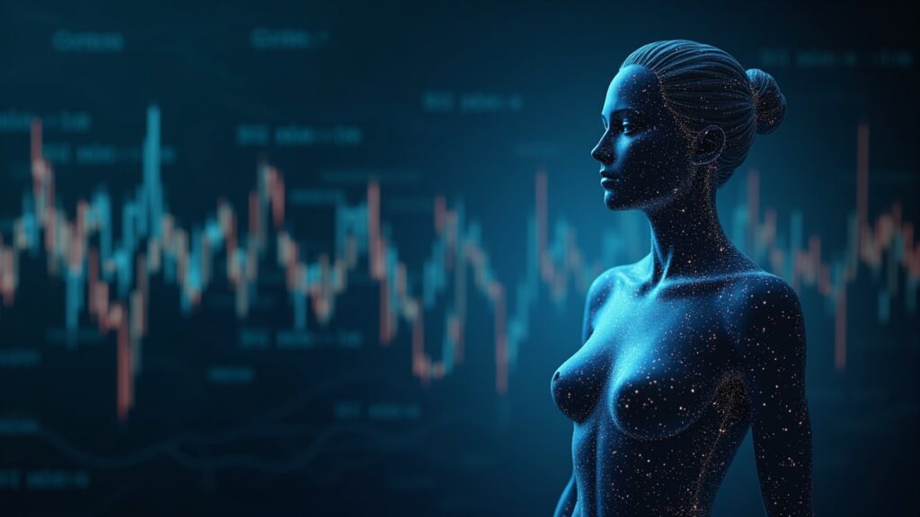 Photorealistic figure of DTCC and Digital Asset presenting tokenized Treasuries on the Canton Network, with digital twins.