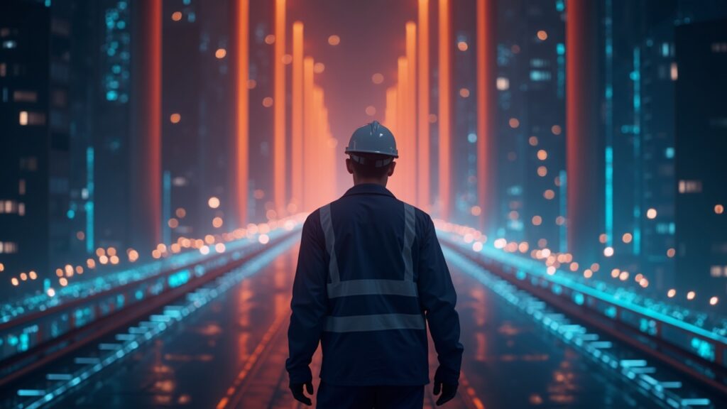 Photorealistic header: engineer before glowing parallel streams symbolizing Solana Sealevel parallelism on Ethereum Layer 2 for fast DeFi.