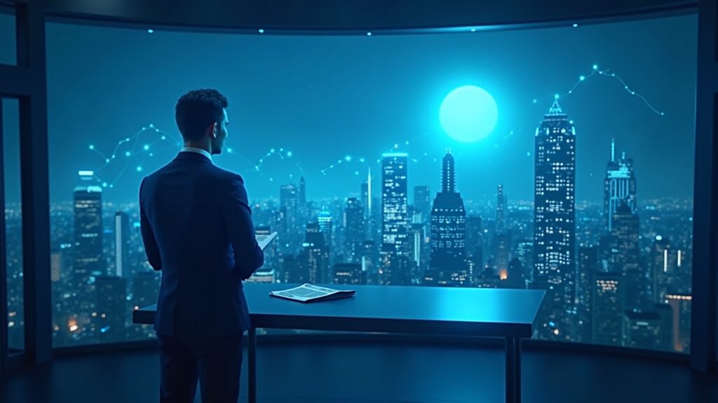 SEC And OCC Approve Bank Charters And Tokenized Stocks Pushing Bitcoin To $89,700 Photorealistic newsroom: futuristic skyline, crypto coins on horizon, figure with a digital ledger, SEC and OCC logos.