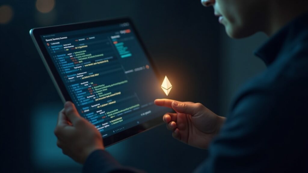 JPMorgan Launches Tokenized Fund on Ethereum Seeding $100 Million in Initial Capital Corporate treasurer reviews a glowing token ledger on Ethereum, signifying JPMorgan's tokenized money-market fund.