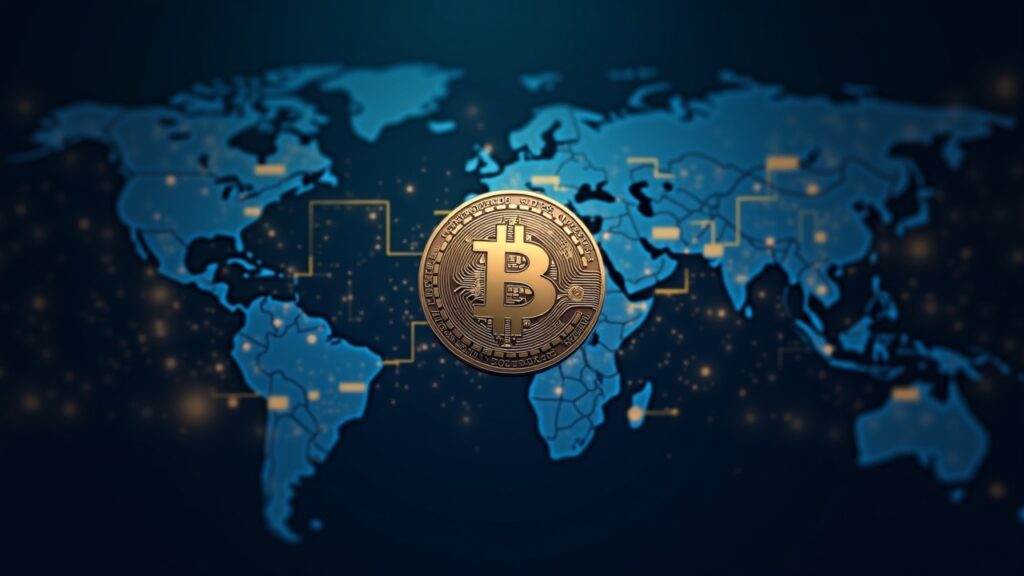 BGB began trading on Kraken and gained access to regulated markets Photorealistic BGB token morphing into a governance network over a secure exchange backdrop.