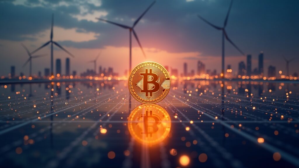 EDF signs MoU with droppRWA to explore tokenisation of energy assets in Saudi Arabia Photorealistic image of solar and wind farms with a glowing blockchain token against a Saudi skyline and Vision 2030 backdrop.