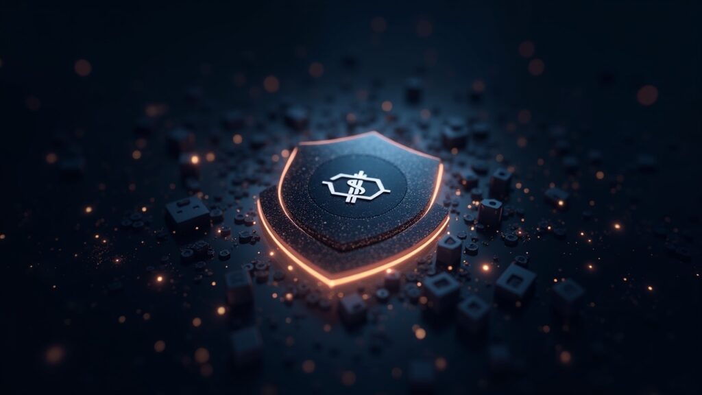 USDCx launched on the Aleo mainnet and is experiencing growing demand for products focused on institutional privacy Glowing data-block shield around a USDCx token on Aleo, with zk glow and a decentralized newsroom backdrop.