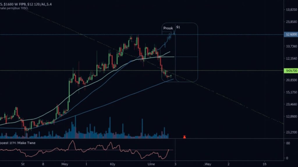 XRP on a sleek trading dashboard showing a tight $2 band with support and resistance lines amid regulatory uncertainty.