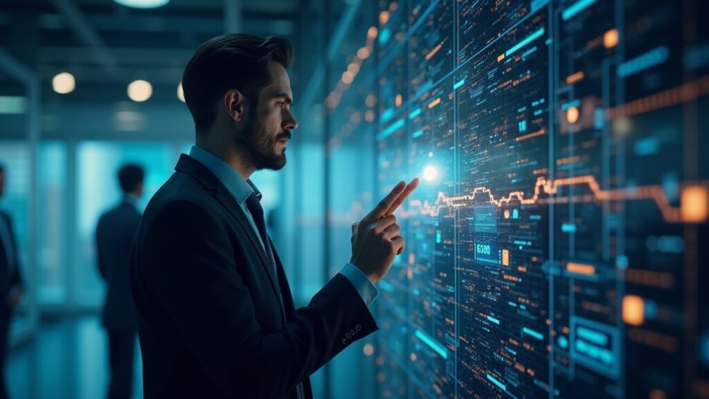 Gate Ventures backs Mesh as payment infrastructure takes center stage in crypto Business professional center-stage examining a glowing mesh network interface symbolizing unified crypto and fiat rails.